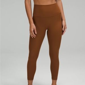 Lululemon Ribbed Align 25” High Rise Legging Roasted Brown